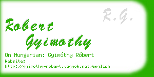robert gyimothy business card